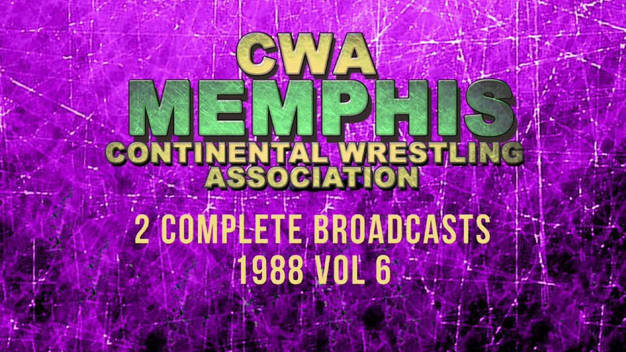 CWA Memphis Wrestling 2 Complete Broadcasts 1988 Vol 6 (1987)